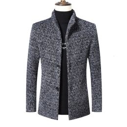 Men's Wool Blends Safari Men Jackets Thick Warm Winter Jackets Men Woollen Blends Jackets Thick Winter Coat Outerwear Male Plus Size S-4XL 231117