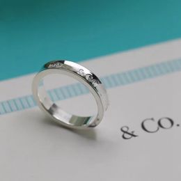 1837 Designer de jóias Serling Sier Sier High Quality Ring para homens e mulheres Presente de Natal da tendência da moda Terling ier
