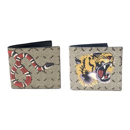 Genuine Leather luxury Snake Bee Credit Card Holder small Key Wallet mens Womens fashion purses Luxurys Designer Wallets Checkbook passport Coin purse Cardholder