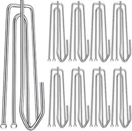 Curtain Poles 30Pcs Stainless Steel Curtain Pleat Hooks Drapery Hook and Pin for Pleated Drapes4 Prongs Pinch Pleat Hook Clips Traverse Pleate 230417