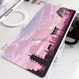 Mouse Pads Wrist Rests Inari Torii Large Mouse Pad Pink Mousepad XXL Mouse Mat for Computer Gaming Laptop Desk Carpet Keyboard Pads Table Mat 900x400mm YQ231117