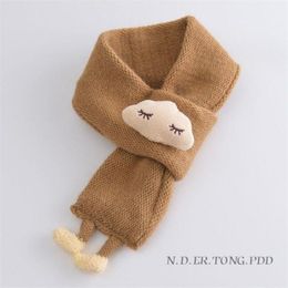 Kid's scarf scarf warm boys and girls in autumn and winter thick small scarf baby knitted scarf cartoon baby scarf