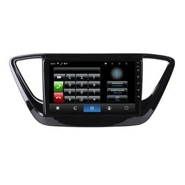 Freeshipping 2 din 8 core android 10 car radio auto stereo for Hyundai Solaris 2 Verna 2017 2018 2019 navigation GPS DVD Multimedia Pla Gctm