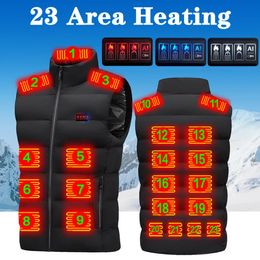 Men's Vests 9/13/23 Place Heated Vest Men Women USB Heated Jacket Heating Vest Thermal Clothing Hunting Vest Winter Heating Jacket SizeM-7XL 231118