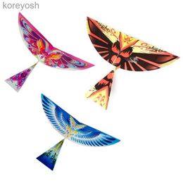 Kite Accessories Q0KB Flying Birds Kites Elastic Rubber Band Powered Flying Birds Kites Funny Kids Toy Gift Outdoor Sports 10PCS for ChildrenL231118