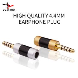 Other Electronics YYAUDIO 44mm Earphone Plug Audio Jack 5 Pole For Headphone Cable Wire Connectors Converter 231117