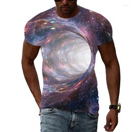 Men's T Shirts Summer Fashion Creativity Galaxy Graphic T-shirt 3D Printed Men Women Casual Oversized Tops Tees Short Sleeve Clothing Boys