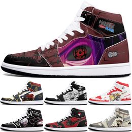 DIY classics Customised shoes sports basketball shoes 1s men women antiskid anime loafers Versatile fashion figure sneakers 36-48 405308