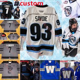 Evan Friesen Winnipeg Ice Hockey Jersey Jonas Woo Landon Young Mason Beaupit Carson Latimer Josh Medernach Custom Mens Youth Stitched Winnipeg Jerseys