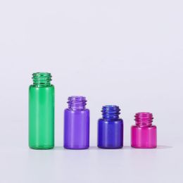 1000PCS Mini Portable Bottle 1ml~5ml Purple Essential Oil And Blue Green Purple Rose Red Xilin Bottles