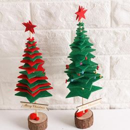Christmas Decorations Arrive 35 10cm Nonwoven Tree Red/Green Colour Pendant Ornament Desk Home Office Supplies Deco