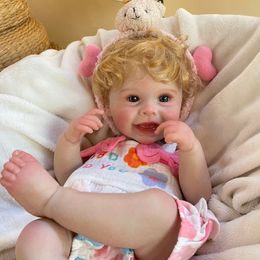 45CM Bebe Reborn Baby Dolls Whole Silicone Vinyl Doll Painted Newborn Baby Dolls for Kid's Christmas Gift