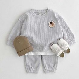 Clothing 1-6Y Spring Fall Pullover Baby Boy Set for Kids Sets Outfits Girl Sports Sweatshirt andPants 2Pcs Suits Boys Clothes