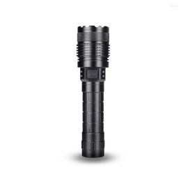 Flashlights Torches Rechargeable Adjustable Focus Torch Lighting Distance Glare Light