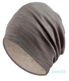 Winter Hats for Women Beanies Cotton Blended Hip Hop Caps Slouch Warm Hat Festival Unisex Turban Cap Solid Colour Bonnet Hats