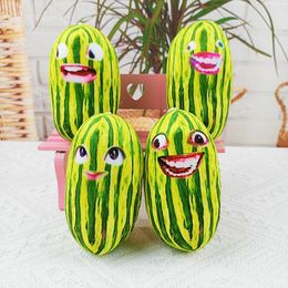 Sensory Toy Fidget Finger Watermelon Strips Voice Funny Mouth Replacing Keychain Pendant Adult Decompression Toy Talk Doll Plush Toy Anime Plushies Christmas Gift