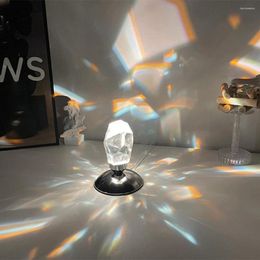 Table Lamps Light Shadow K9 Crystal Diamond Lamp 16 Colour RGB Control Adjustable Brightness Atmosphere Night For Home Decor