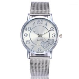 Wristwatches Women's Wristwatch Vansvar Luxury Fashion Casual Quartz Stainless Steel Band Strap Watch Analogue Wrist Gift For Ladies