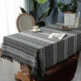 Table Cloth Knitted Tablecloths Bohemian Rectangular Desk Kitchen Water And Oil Repellent Mats Birthday Decorations