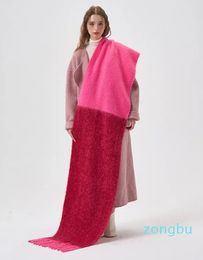 Scarves Colorblock Woman Imitation Cashmere Scarf Big Size Women Shawl Winter