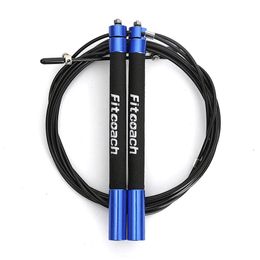 Jump Ropes Speed jump rope ball bearing metal handle motion slide stainless steel cable cross fitness equipment 231117