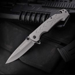 New 440c Steel Camping Tactical Backclip Folding Knife High Hardness Adventure Survival Pocket Hunting Carnivorous Animals 236 876