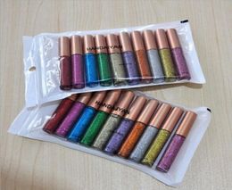 Liquid Eyeshadow Long Lasting Waterproof Liquid Glitter Eyeliner Pencils 10 colors Shining Shimmer Eye Liner Makeup eyeliner5692977