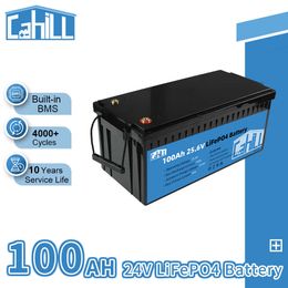 Grade A 24V 100AH Lifepo4 Battery Pack Built-in BMS Rechargeable Brand New Lithium iron phosphate Cell For Golf Carts Rv EV Boat