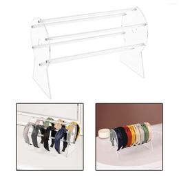 Jewellery Pouches Acrylic Headband Holder Hair Accessory Transparent Organiser Storage Rack For Bracelets Women Gifts