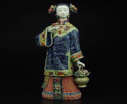 Boneca mestre de belas senhoras da antiga china figura ornamentos feliz aniversário moderno artesanal cerâmica crafts2898069