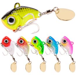 6Pcs Rotating Metal VIB vibration Bait Spinner Spoon Fishing Lures 5g 10g 20g Jigs Trout Winter Fishing Hard Baits Tackle Pesca FishingFishing Lures