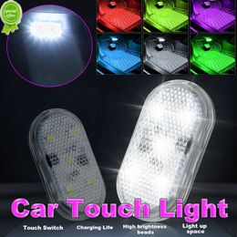 New 1pc Touch Sensor USB LED Interior light LED Lamp Car Ceiling Lamp Reading Light Car Decorations Roof Interior Lighting