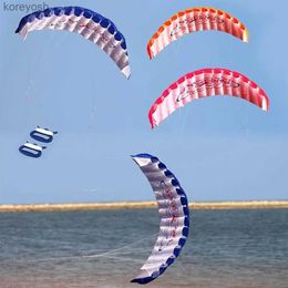 Kite Accessories 1.4m Dual Line Stunt Parafoil Parachute Surfing Kite Paragliding Nylon Kite Sports Beach Dual Line Flying Kite Outdoor ToysL231118