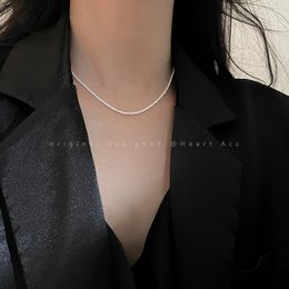 Chains Sparkling Silver Colour Choker Necklace For Women Elegant Butterfly Type Clavicle Chain Party Wedding Jewellery Gifts Wholesale