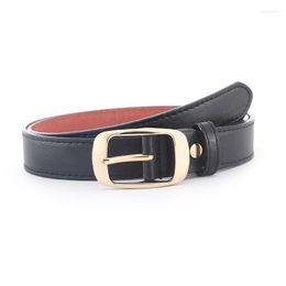 Belts Luxury Handmade Leather Copper Buckle Woman's Belt Retro All-match Casual Jeans Sweater Soft