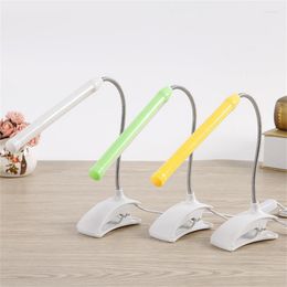 Table Lamps USB Light Lamp With Clamp Clip Reading For Bed Flexo LED Desk Rechargable Things Books Lighting Home Night Bedroom