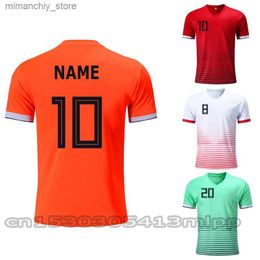 Collectable Children Football Jerseys Men Boys Soccer Clothes Short Seve Shirts Kids Football Uniforms Adult Kids Soccer Tracksuit Jersey Q231118