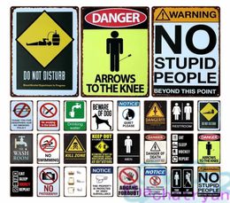 Notice No Smoking Metal Painting Warning Danger Caution Metal Plate Painting Iron Tin Sign Wall Pictures For Toilet Danger Zone Ar6566241