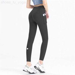 LULL Women Yoga Leggings Pants Fitness Push Up Exercise Running With Side Pocket Gym Seamless Peach Butt Tight Pants