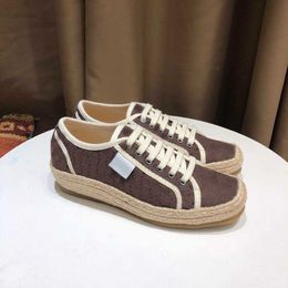 Luxury summer fisherman's shoes casual shoes weaving designer leather ladies fisherman's sandals sports shoes straw G canvas shoes boat shoes lazy casual shoes.