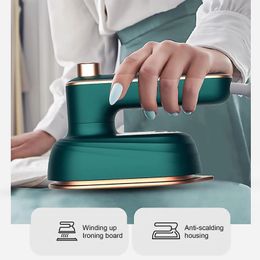 Garment Steamers Professional Mini Iron Non Stick Soleplate Portable Home Travel Handheld Micro Electric Hanging Ironing Machine 231118