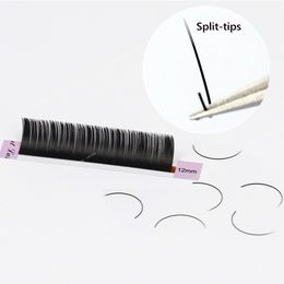 ellipse flat False Eyelash Extension natural soft Split-tips flat lash extension ellipse individual Faux Mink Flat Lashes Makeup Tools AccessoriesFalse