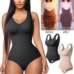 Waist Tummy Shaper Weightloss tight fitting clothes for womens onepiece bras reduce body shaping model underwear abdominal control 35205kg 231117