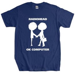 Mens TShirts men brand t shirt summer cotton tshirt Radiohead OK Computer OKNOTOK Music Rock BandBlack TShirt euro size 230417