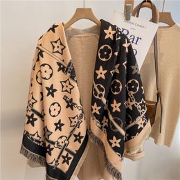 Wholesale New Pentagram Tassel Large Kerchief Women's All-Matching Thickened Cold-Proof Driving Travel Air Conditioning Blanket Small Cover Quilt