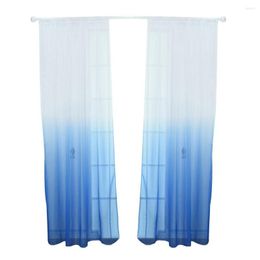 Curtain Modern Gradient Colour Window Tulle Sheer Drape Valance Bedroom Decor For Home El Restaurant Voile