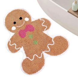 Carpet Gingerbread Man Rug Gingerbread Man Carpet Floor Mat Rugs Non-Slip Bath Mats Doormats For Indoor Bedroom Front Door Hallway Home 231117