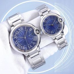 aaaaa parte superiore dell'orologio Movimento meccanico 40 mm 36 mm Quadrante blu Realizzato in acciaio pregiato Premium Orologio blu cotto Ago Zaffiro Impermeabile Coppia di moda Orologio da polso Regalo montre