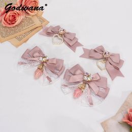 Headwear Hair Accessories Sweet Cute Barrettes Fashion Hairclips Japanese Style Headwear Lolita Handmade Princess Bowknot Lolita Hair Clips for Girls 231118