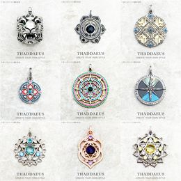 Magic Amulet Mythical Aztec Tiger Chakra Asian Ornaments Compass Africa Pendant Jewelry 925 Sterling Silver Gift For Woman Men Fine JewelryPendants aztec silver